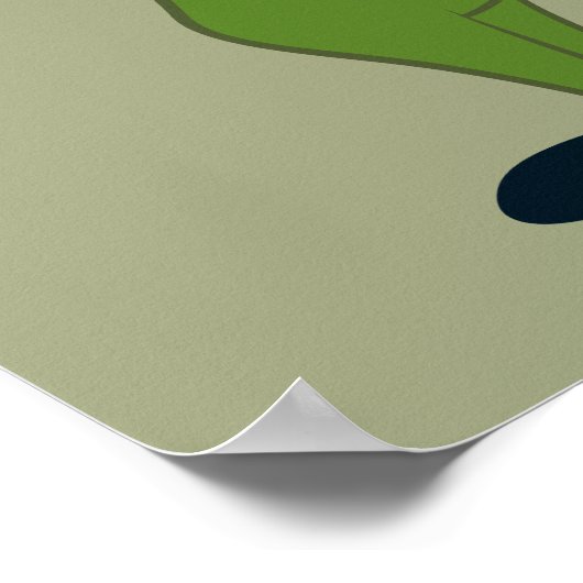 よぎ熊と友人の温かい歓迎 ポスター (角)