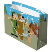 よぎ熊と友人の温かい歓迎 ラージペーパーバッグ (裏面アングル)