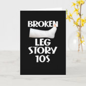 よくおもしろい壊れた脚の物語を取得$10 Gag傷害 カード (黄色い花)