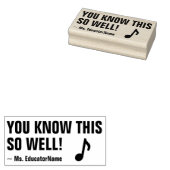 「よくご存じの通りだ!」 フィードバックのスタンプ ラバースタンプ (押印)