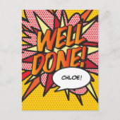 よくできたおもしろいレトロ漫画ブックアーポップ・アートのト 案内ポストカード (正面)