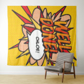 よくできたおもしろい漫画ブックの写真の背景 タペストリー (インサイチュ(横))