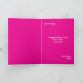 よくできたカード、良い仕事のためのお祝いカード 案内状 (内部)