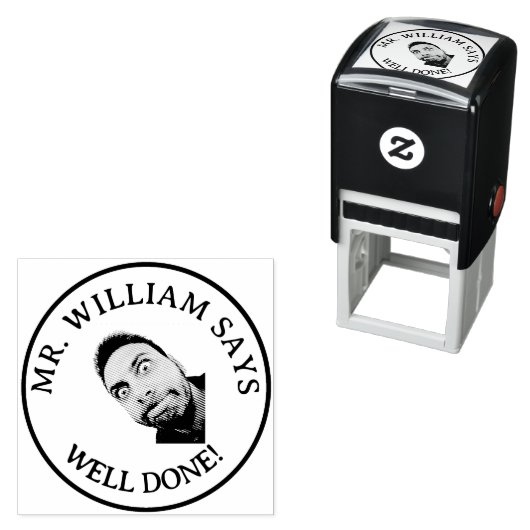 よくできた先生写真 セルフインキングスタンプ (インサイチュ)