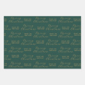 よくできた | Merry Christmas従業員事業 ラッピングペーパーシート (正面)