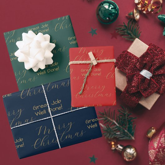 よくできた | Merry Christmas従業員事業 ラッピングペーパーシート