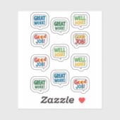よくできました、すばらしい仕事、いい仕事 シール (シート)
