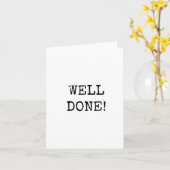 よくできました、シンプル、ミニマル、テキストのみ カード (黄色い花)