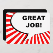 よくできました！フキダシ 招待状 (正面/裏面)