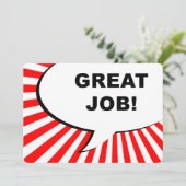 よくできました！フキダシ 招待状 (スタンド正面)