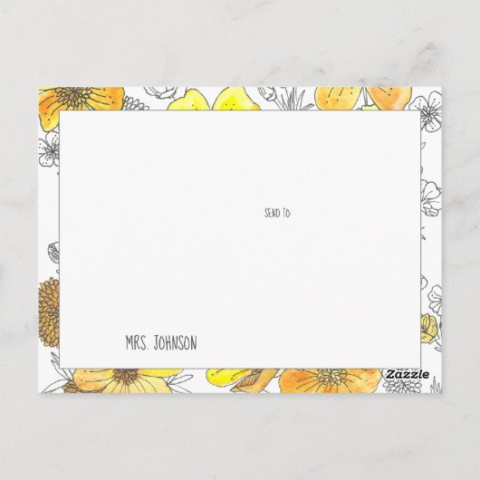 よくできました、先生！ ポストカード (裏面)