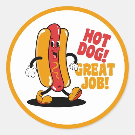 よくできました 生徒 先生 ラウンドシール (正面)