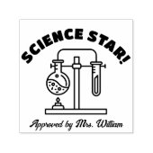 よくできました 科学 採点 励まし 先生 セルフインキングスタンプ (デザイン)