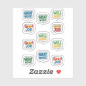 よくできました、素晴らしい仕事、いい仕事 シール (シート)