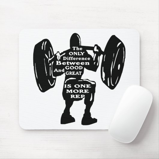 よくと素晴らしい間のDiffは1つのより多くのRepです マウスパッド (マウス)