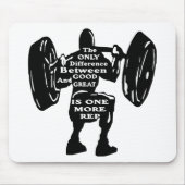 よくと素晴らしい間のDiffは1つのより多くのRepです マウスパッド (正面)