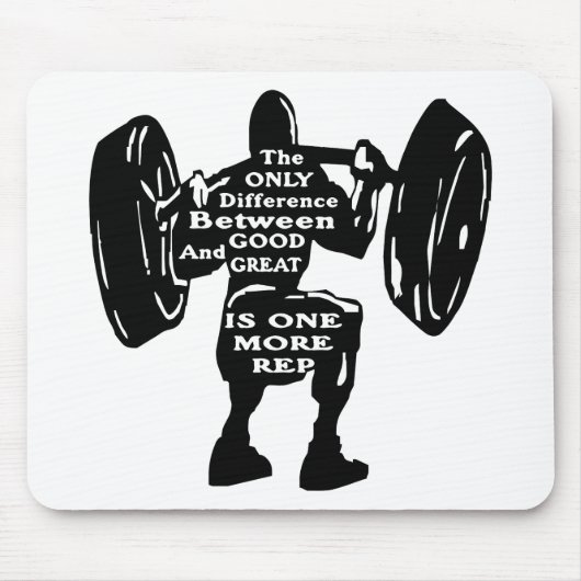 よくと素晴らしい間のDiffは1つのより多くのRepです マウスパッド (正面)