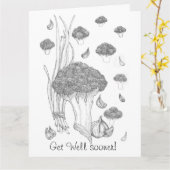 よくなって下さい! カード (黄色い花)