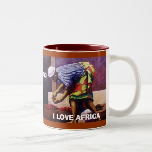 よくの女性、井戸の女性 ツートーンマグカップ (右)