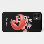 よくはしゃぐおもしろいお洒落女の子 Case-Mate iPhoneケース (裏面(横))