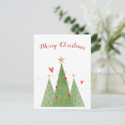 よくはしゃぐおもしろいノルディックスカンジナビアホリデイクリスマス ポストカード (スタンド正面)