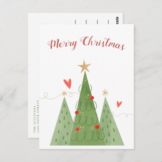 よくはしゃぐおもしろいノルディックスカンジナビアホリデイクリスマス ポストカード (正面/裏面)