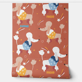 よくはしゃぐおもしろいフランスのプードルドッグペッパーソナライズされたト 壁紙