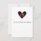 よくはしゃぐおもしろい結婚ロブスター 招待状 (正面)