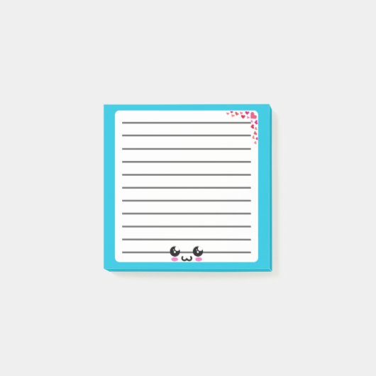 よくはしゃぐかわいいPost-It Noteデザイン ポストイット (正面)