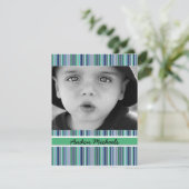 よくはしゃぐで平らな写真のサンキューカード。 サンキューカード (スタンド正面)