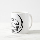 よくはしゃぐなカワウソ コーヒーマグカップ (正面右)