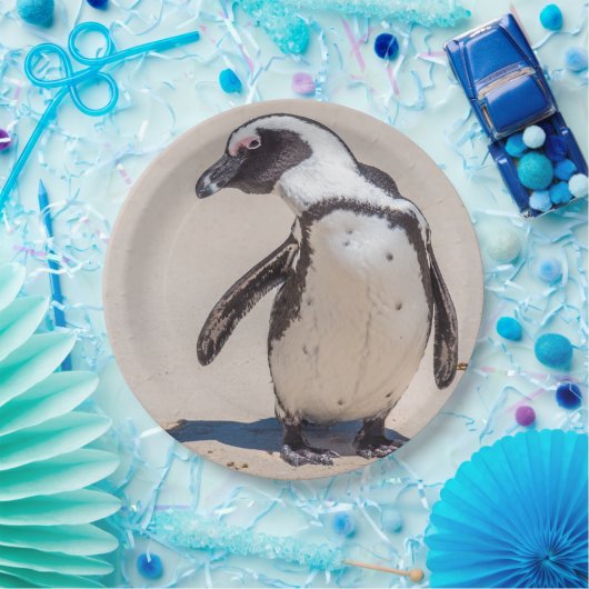 よくはしゃぐなペンギンの紙皿 ペーパープレート (パーティー)
