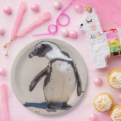 よくはしゃぐなペンギンの紙皿 ペーパープレート (パーティー)