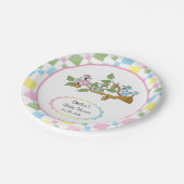 よくはしゃぐなリスのベビーシャワーのテーマ ペーパープレート (アングル)