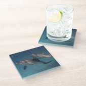 よくはしゃぐな姿勢 ガラスコースター (アングル)