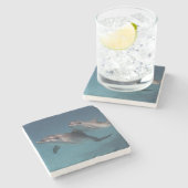 よくはしゃぐな姿勢 ストーンコースター (横)