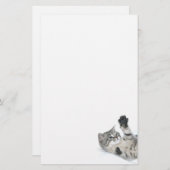 よくはしゃぐな子ネコ 便箋 (正面/裏面)