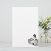 よくはしゃぐな子ネコ 便箋 (スタンド正面)