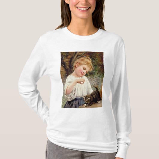よくはしゃぐな子ネコ Tシャツ (正面)