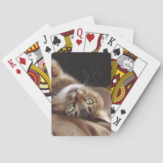 よくはしゃぐな子猫のトランプ トランプ (裏面)