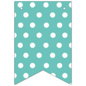 よくはしゃぐな水玉模様のカスタムな写真のコラージュの寮部屋 バンティングフラッグ (第1の旗)