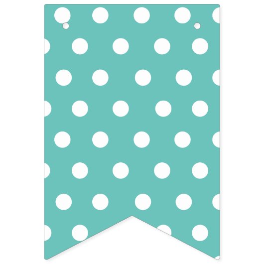 よくはしゃぐな水玉模様のカスタムな写真のコラージュの寮部屋 バンティングフラッグ (第1の旗)