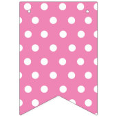 よくはしゃぐな水玉模様のカスタムな写真のコラージュの寮部屋 バンティングフラッグ (第3の旗)