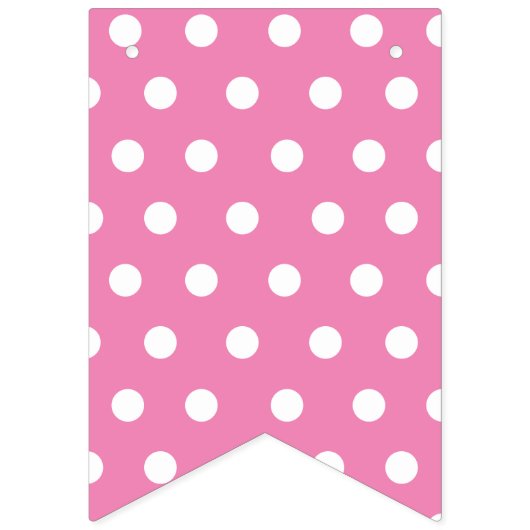 よくはしゃぐな水玉模様のカスタムな写真のコラージュの寮部屋 バンティングフラッグ (第3の旗)