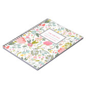 よくはしゃぐな花のパーソナライズなノート ノートブック (左側)