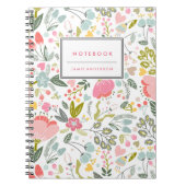 よくはしゃぐな花のパーソナライズなノート ノートブック (正面)