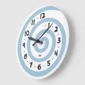 よくはしゃぐな螺線形 ラージ壁時計 (傾斜)