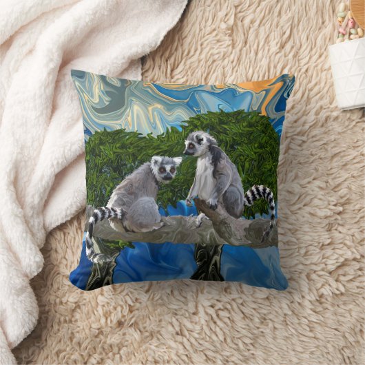 よくはしゃぐなLemurick クッション (ブランケット)