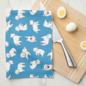 よくはしゃぐなWestiesのふきん キッチンタオル (四つ折り)