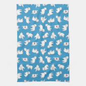 よくはしゃぐなWestiesのふきん キッチンタオル (縦)